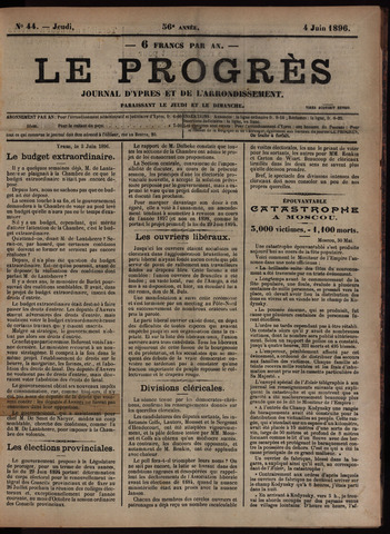 Le Progrès (1841-1914) 1896-06-04