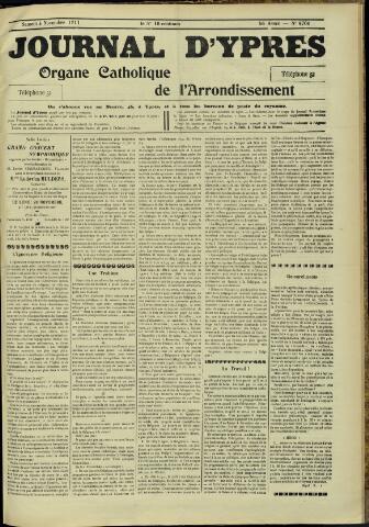 Journal d’Ypres (1874 - 1913) 1911-11-04