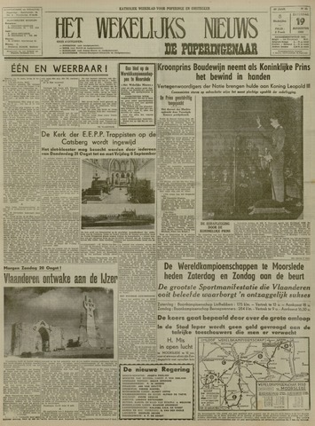 Het Wekelijks Nieuws (1946-1990) 1950-08-19