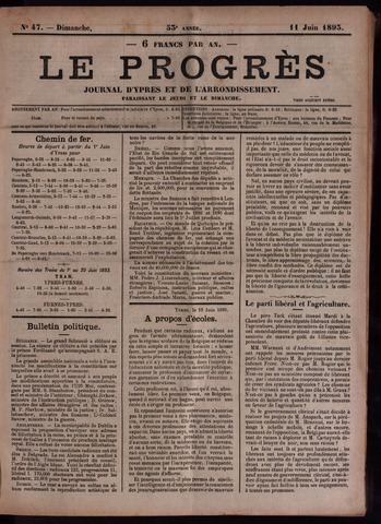 Le Progrès (1841-1914) 1893-06-11