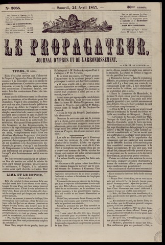Le Propagateur (1818-1871) 1847-04-24