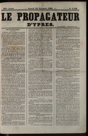 Le Propagateur (1818-1871) 1862-11-22