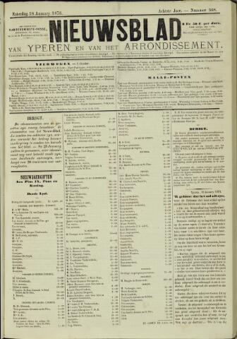 Nieuwsblad van Yperen en van het Arrondissement (1872 - 1912) 1873-01-18