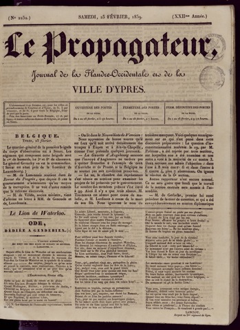 Le Propagateur (1818-1871) 1839-02-23
