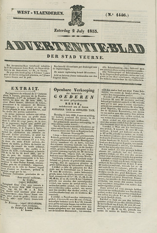 Het Advertentieblad (1825-1914) 1853-07-02