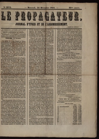 Le Propagateur (1818-1871) 1851-12-24