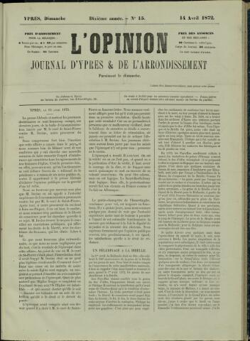 L’Opinion (1863 - 1873) 1872-04-14