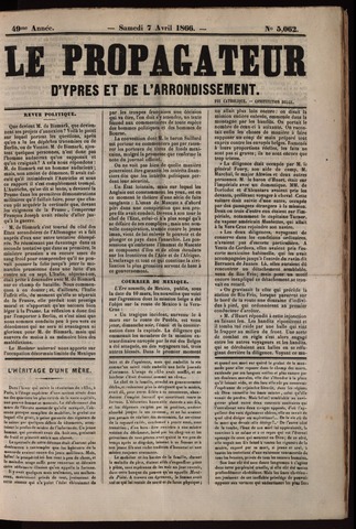 Le Propagateur (1818-1871) 1866-04-07