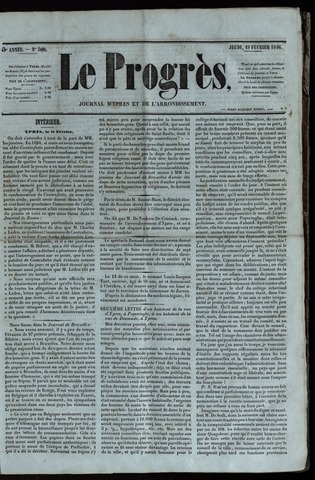 Le Progrès (1841-1914) 1846-02-19