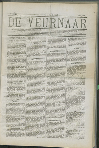 De Veurnaar (1874, 1876-1901, 1908 en 1911-1913) 1883-04-04