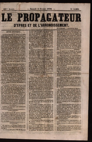 Le Propagateur (1818-1871) 1870-02-05