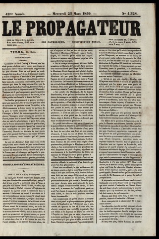 Le Propagateur (1818-1871) 1859-03-23