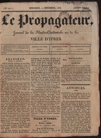 Le Propagateur (1818-1871) 1838-12-12