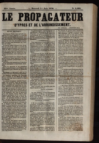 Le Propagateur (1818-1871) 1870-06-01