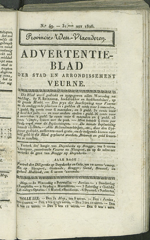 Het Advertentieblad (1825-1914) 1826-05-31
