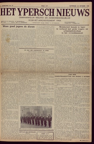 Het Ypersch nieuws (1929-1971) 1956-10-20