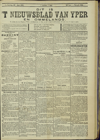 Nieuwsblad van Yperen en van het Arrondissement (1872-1912) 1901-07-06