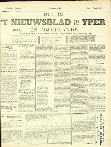 Nieuwsblad van Yperen en van het Arrondissement (1872-1912) 1910-03-05