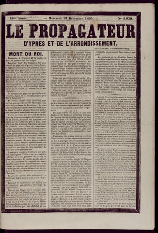 Le Propagateur (1818-1871) 1865-12-13