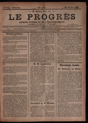 Le Progrès (1841-1914) 1893-02-26