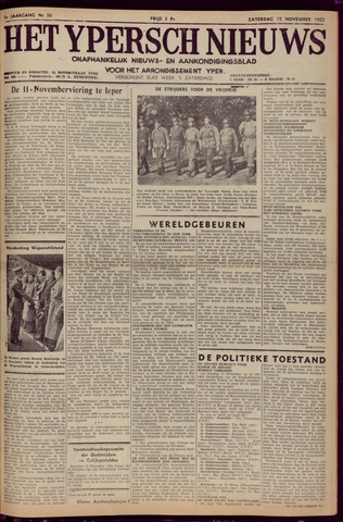 Het Ypersch nieuws (1929-1971) 1952-11-15