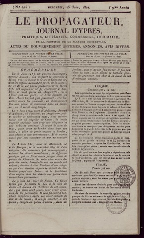 Le Propagateur (1818-1871) 1827-06-13