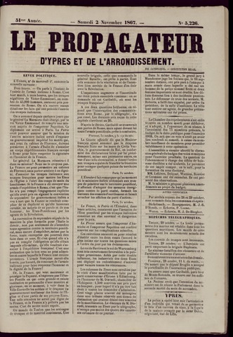 Le Propagateur (1818-1871) 1867-11-02