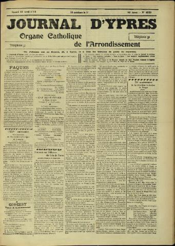Journal d’Ypres (1874 - 1913) 1909-04-10