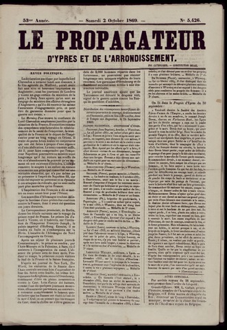 Le Propagateur (1818-1871) 1869-10-02