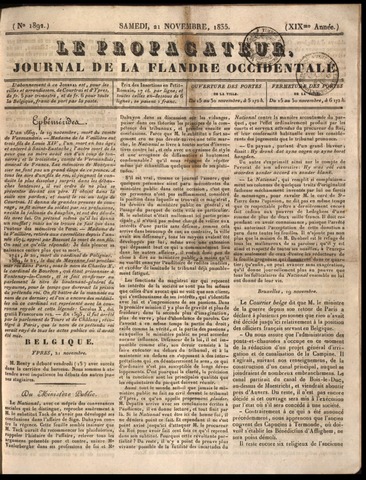 Le Propagateur (1818-1871) 1835-11-21
