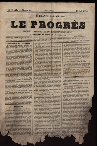 Le Progrès (1841-1914) 1874-05-03