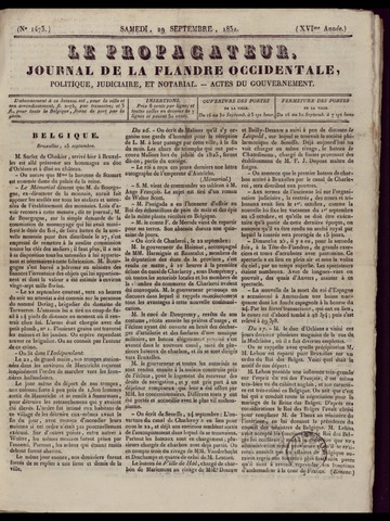 Le Propagateur (1818-1871) 1832-09-29