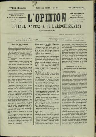 L’Opinion (1863-1873) 1871-10-22