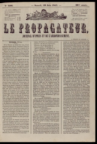 Le Propagateur (1818-1871) 1847-06-19