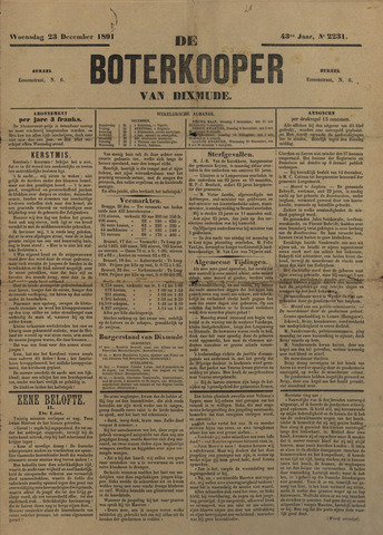 De Boterkooper (1849-1914) 1891-12-23