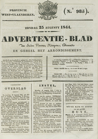 Het Advertentieblad (1825-1914) 1844-08-25