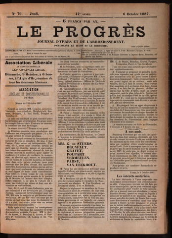 Le Progrès (1841-1914) 1887-10-06