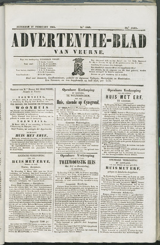Het Advertentieblad (1825-1914) 1864-02-27