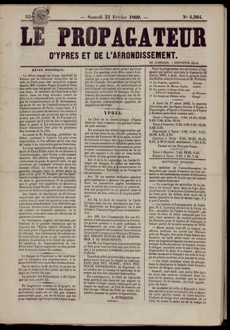 Le Propagateur (1818-1871) 1869-02-27