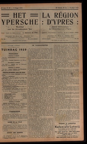 Het Ypersch nieuws (1929-1971) 1939-08-12