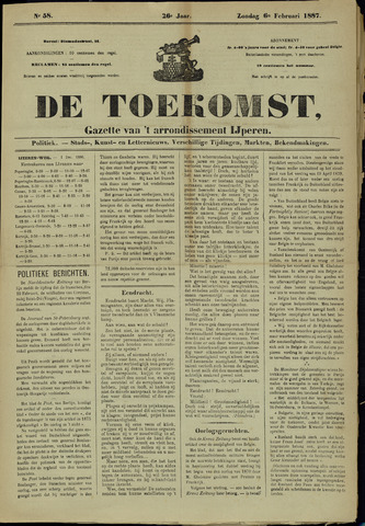 De Toekomst (1862-1894) 1887-02-06