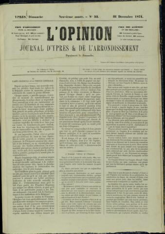 L’Opinion (1863 - 1873) 1871-12-31