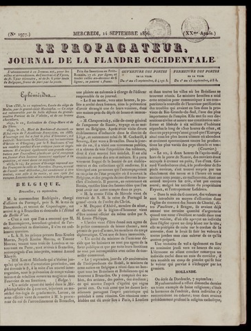 Le Propagateur (1818-1871) 1836-09-14