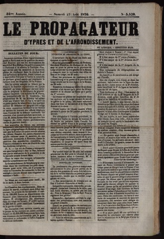Le Propagateur (1818-1871) 1870-08-27