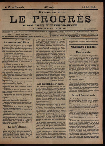 Le Progrès (1841-1914) 1896-05-31