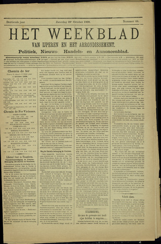 Het weekblad van Ijperen (1886-1906) 1898-10-29