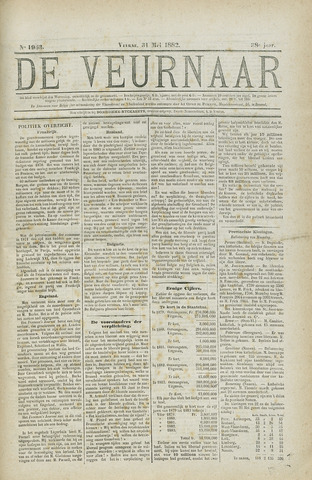 De Veurnaar (1838-1937) 1882-05-31