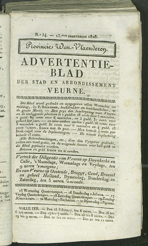 Het Advertentieblad (1825-1914) 1826-02-15