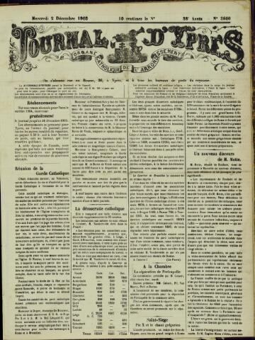 Journal d’Ypres (1874 - 1913) 1903-12-02