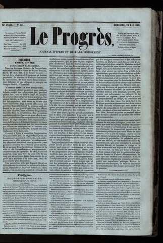 Le Progrès (1841-1914) 1846-05-24